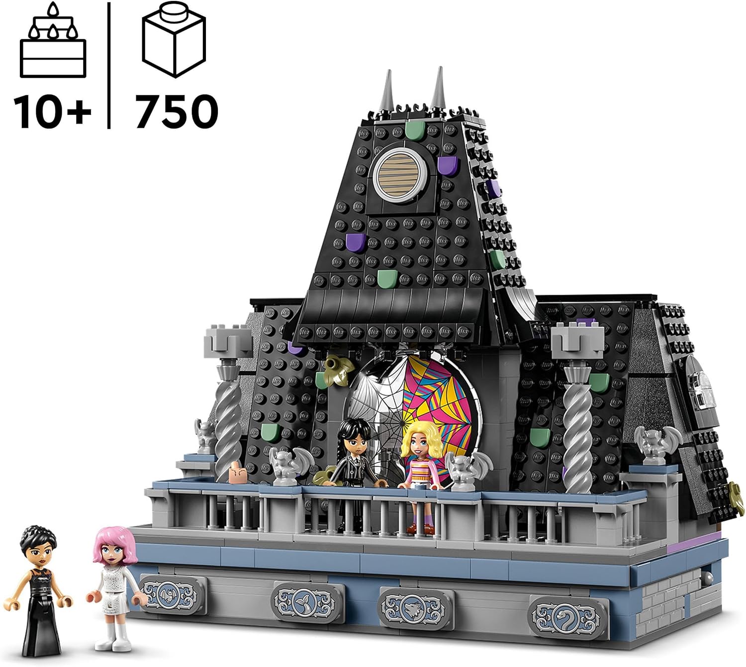 LEGO Wednesday Addams Figure Set, Collectible Building Toy for Kids, Includes 2 Faces & Outfits, plus Classic Character Thing for Creative Role Play, Birthday Gift for Girls and Boys 76780
