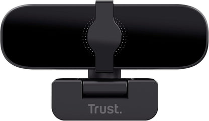 Trust Tanor 1080p Webcam for PC, Full HD USB Web Cam with Privacy Cover, 30 FPS Computer Camera with Microphone, 85% Recycled Plastics, Universal Stand, Webcam for Laptop Desktop Mac Windows