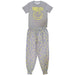 Pyjamas # Medium Unisex Grey # Yellow Smile