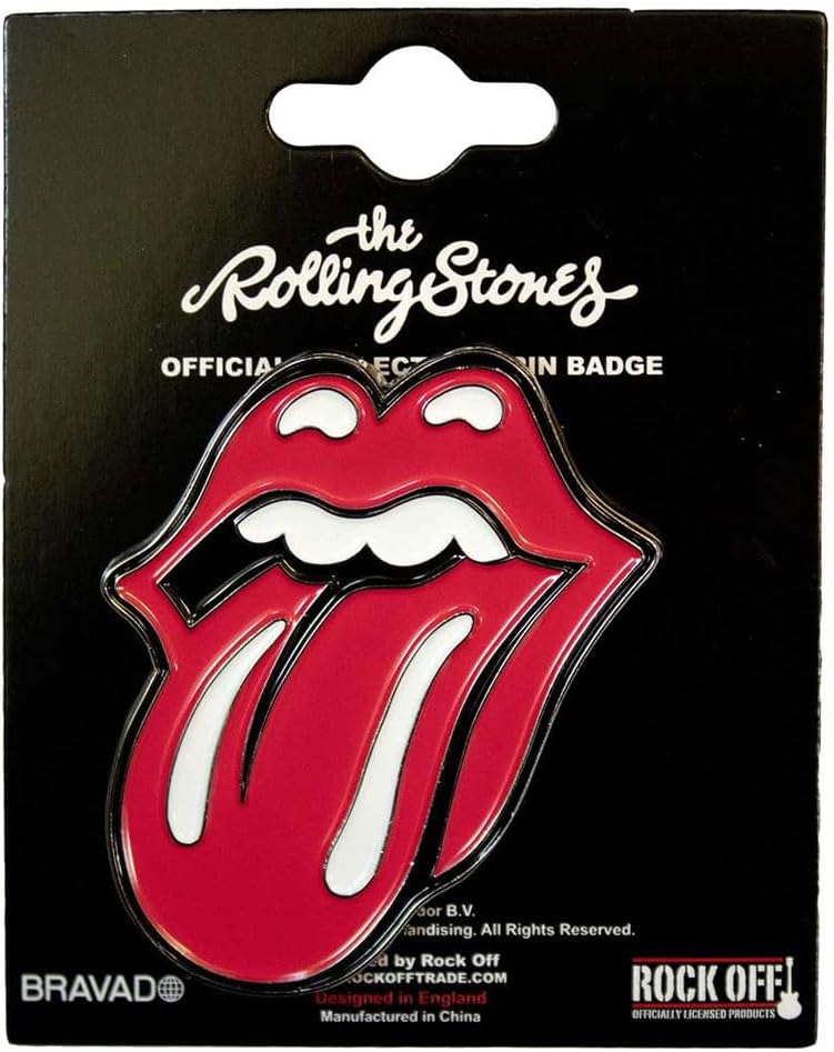The Rolling Stones Classic Tongue Large Pin Badge Size One Size