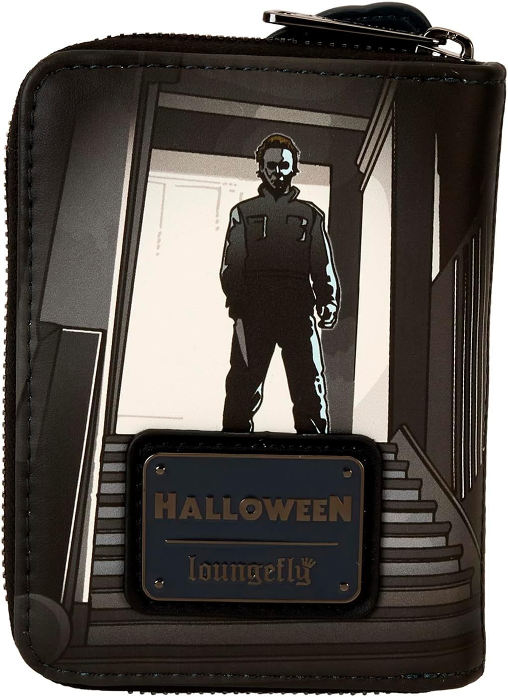 Loungefly Halloween Michael Myers Jack-O'-Lantern Glow Zip Around Wallet