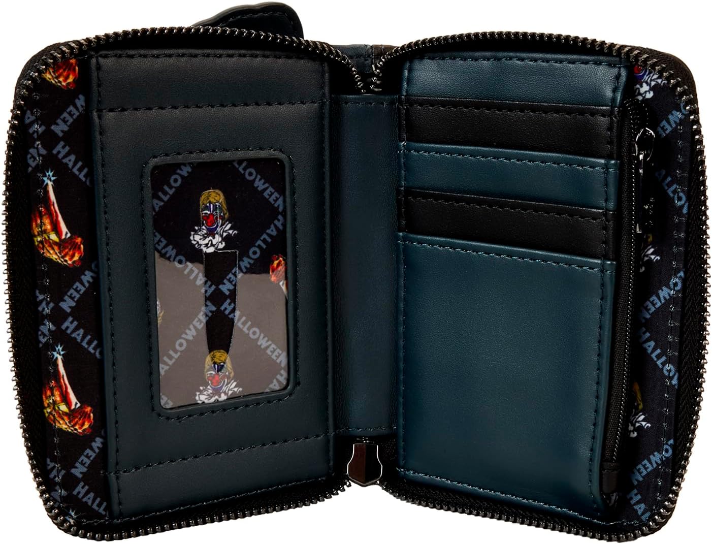 Loungefly Halloween Michael Myers Jack-O'-Lantern Glow Zip Around Wallet