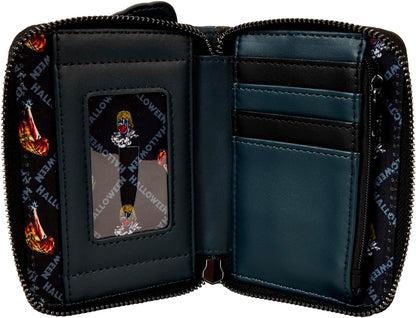 Loungefly Halloween Michael Myers Jack-O'-Lantern Glow Zip Around Wallet