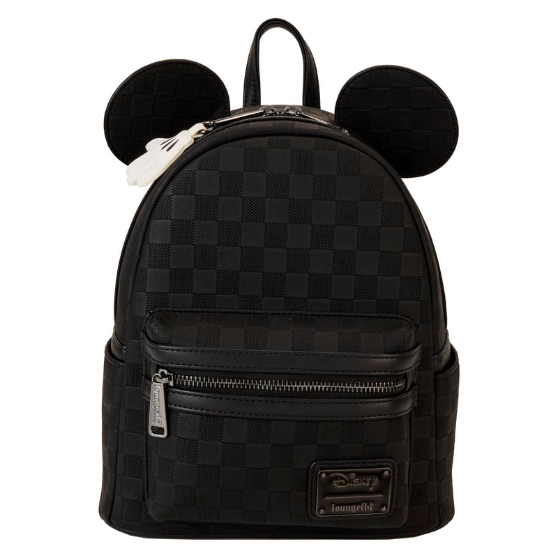 Loungefly Mickey Mouse Checkered Texture Mini Backpack