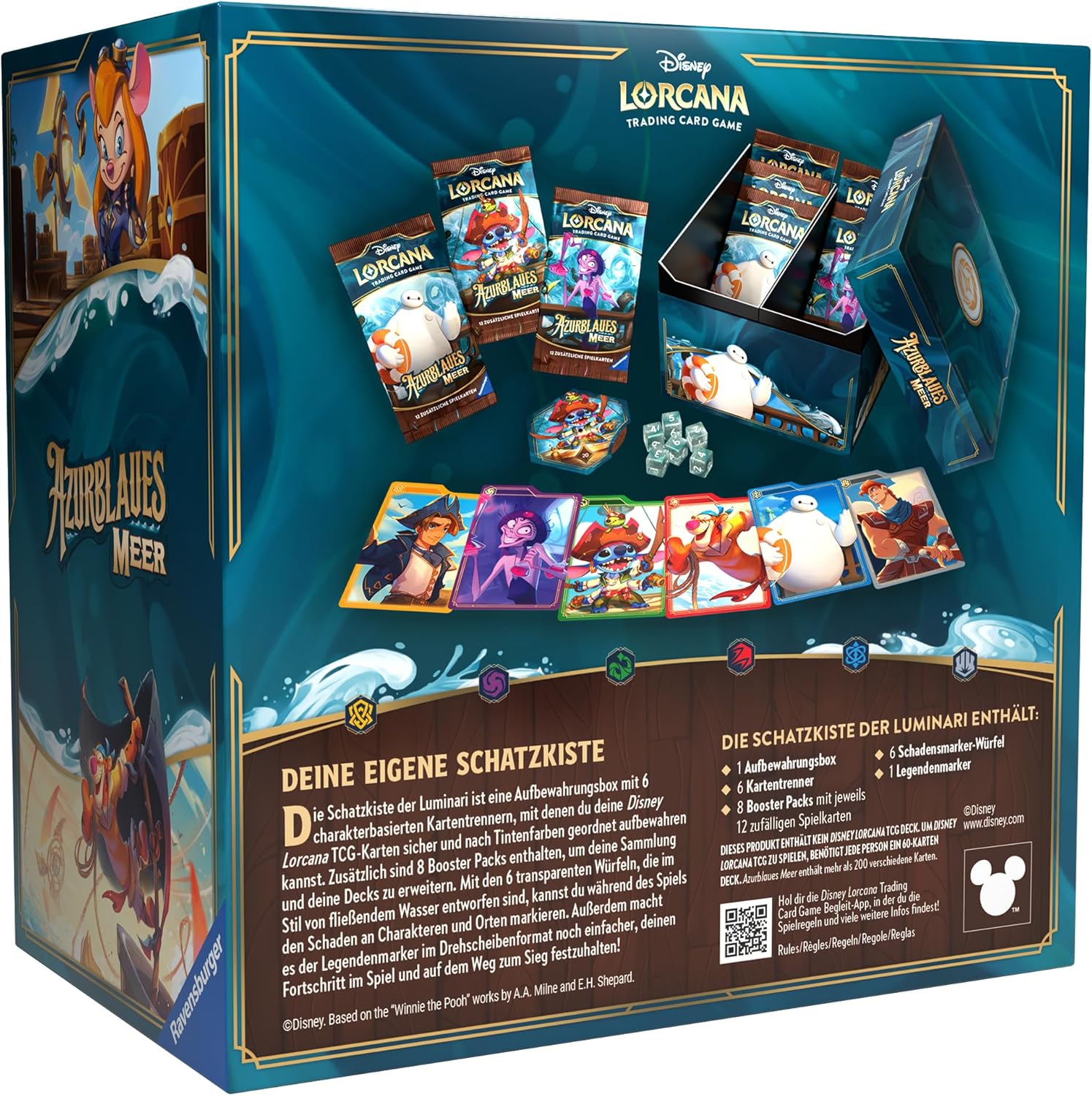 Disney Lorcana Trading Card Game: Azurblaues Meer - Schatzkiste der Luminari (Deutsch