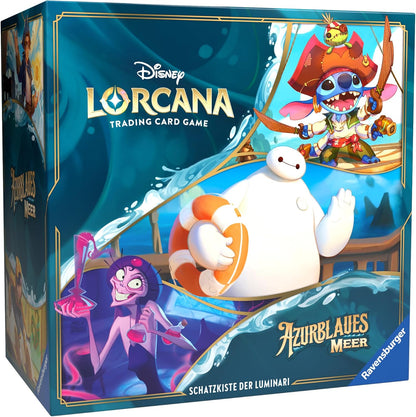 Disney Lorcana Trading Card Game: Azurblaues Meer - Schatzkiste der Luminari (Deutsch