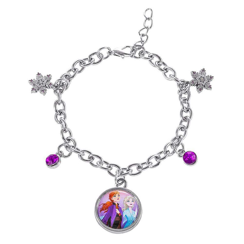 Disney - Frozen II Anna & Elsa Multicoloured Enamel Costume Charm Bracelet