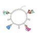 Disney - Princess Multicoloured Enamel Costume Crystal Charm Bracelet
