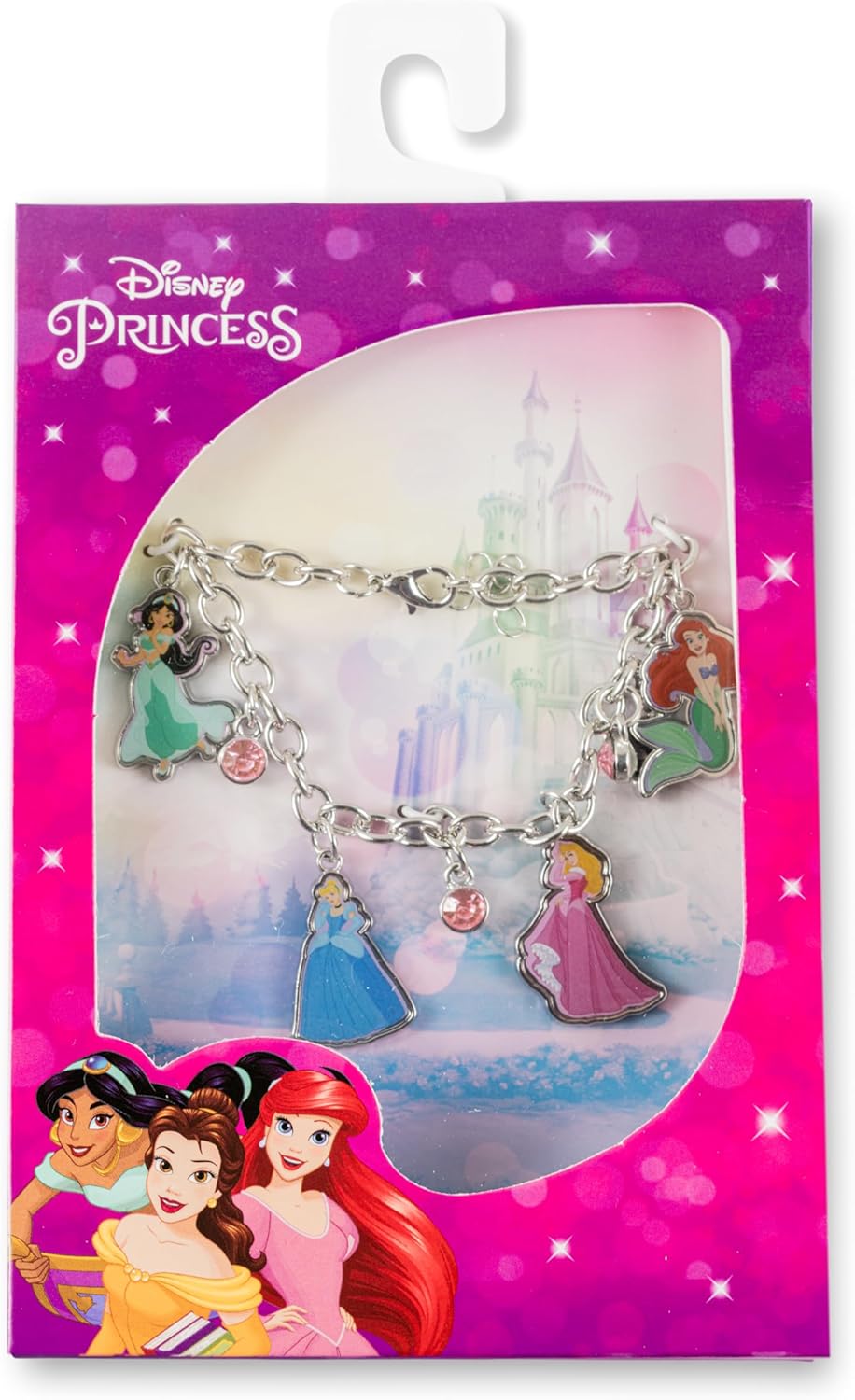 Disney - Princess Multicoloured Enamel Costume Crystal Charm Bracelet