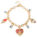 Disney - Beauty & The Beast Multicoloured Enamel Costume Charm Bracelet