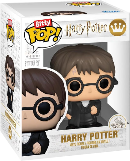 Funko Bitty Pop HP GOF - Harry 4 stuks mysterie minifiguur in verrassing - 2,2 cm - Harry Potter verzamelbaar - stapelbaar rek inbegrepen - cadeau-idee - taartdecoratie