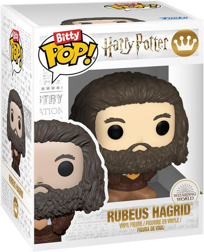 Funko Bitty Pop! HP GoF - Hagrid 4pk and A Surprise Mystery Mini Figure - 0.9 Inch (2.2 Cm) - Harry Potter Collectable - Stackable Display Shelf Included - Gift Idea - Party Bags Stocking