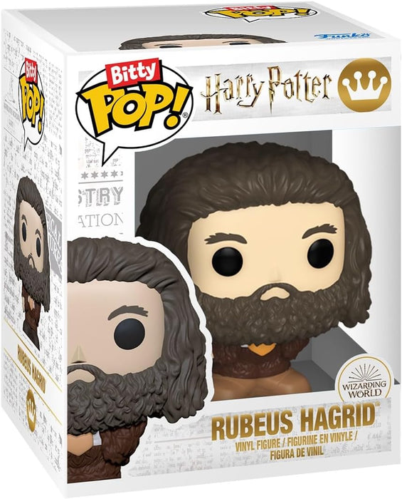Funko Bitty Pop! HP GoF - Hagrid 4pk and A Surprise Mystery Mini Figure - 0.9 Inch (2.2 Cm) - Harry Potter Collectable - Stackable Display Shelf Included - Gift Idea - Party Bags Stocking