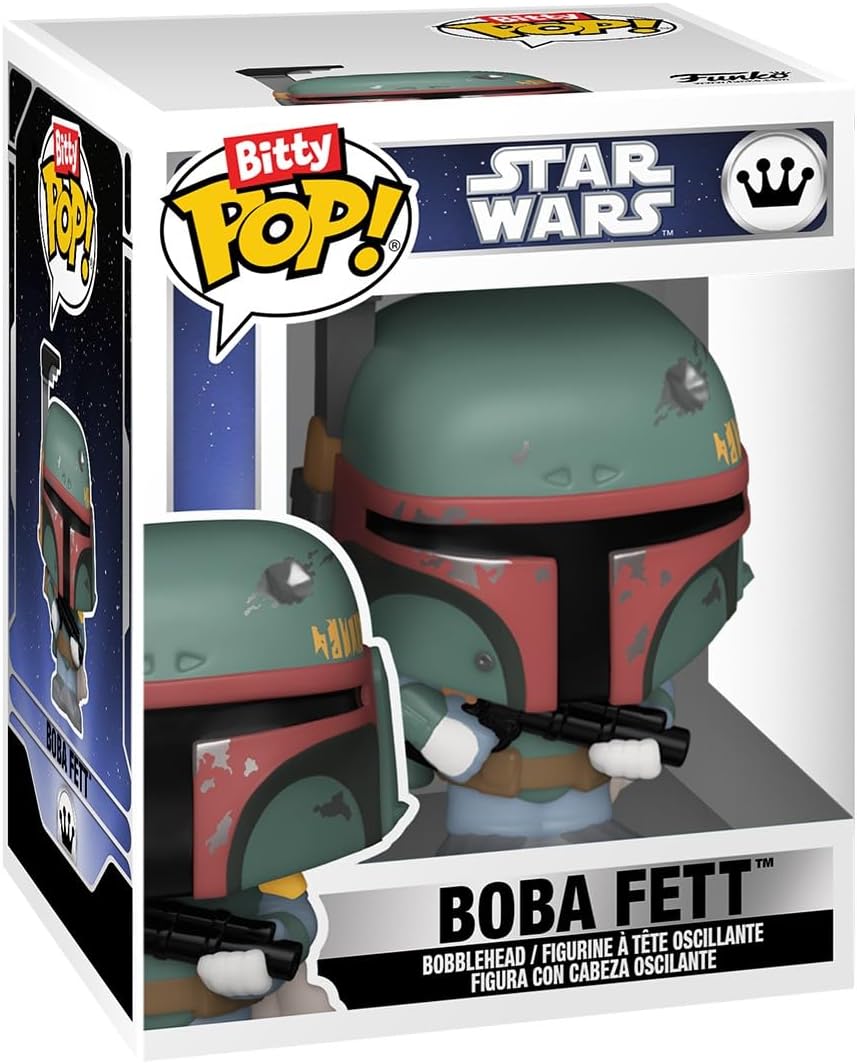Funko Pop! Bitty: Star Wars - Princess Leia, Snowtrooper, Boba Fett & Mystery Chase Figure (Styles May Vary)