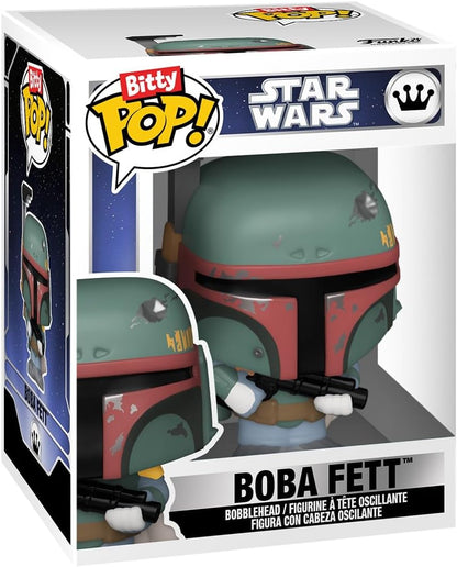 Funko Pop! Bitty: Star Wars - Princess Leia, Snowtrooper, Boba Fett & Mystery Chase Figure (Styles May Vary)