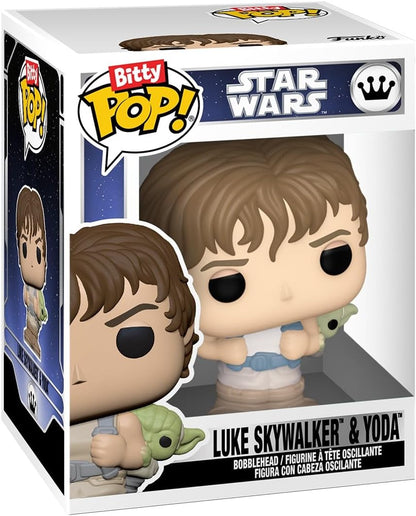 Funko Pop! Bitty: Star Wars - Darth Vader, Lando Calrissian, Luke Skywalker and Yoda, & Mystery Chase Figure (Styles May Vary)
