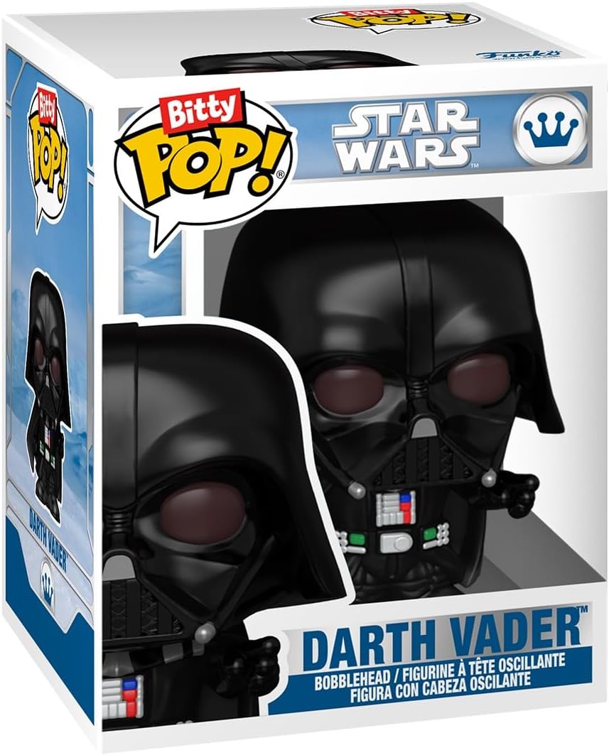Funko Pop! Bitty: Star Wars - Darth Vader, Lando Calrissian, Luke Skywalker and Yoda, & Mystery Chase Figure (Styles May Vary)