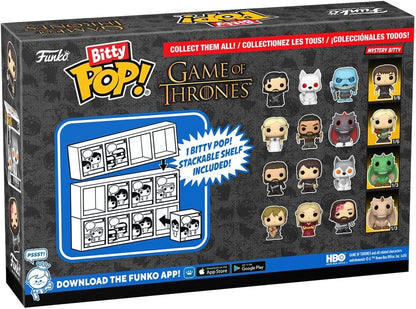 Funko Bitty Pop! Game of Thrones - Tyrion 4pk and A Surprise Mystery Mini Figure - 0.9 Inch (2.2 Cm) - Game Of Thrones Collectable - Stackable Display Shelf Included - Gift Idea - Party Bags Stocking