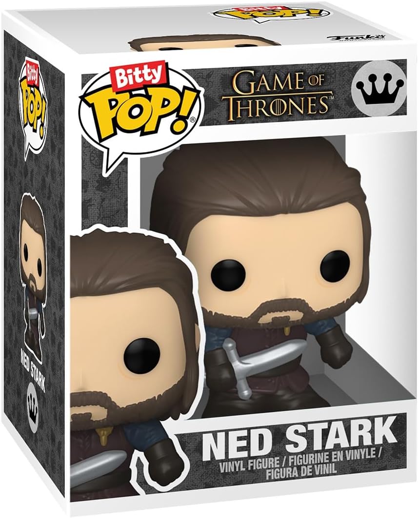 Funko Pop! Bitty: Game of Thrones - Ned Stark, Arya Stark, Nymeria, & Mystery Chase Figure (Styles May Vary)