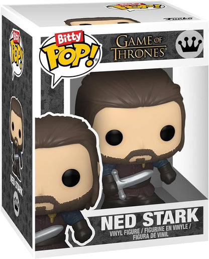 Funko Pop! Bitty: Game of Thrones - Ned Stark, Arya Stark, Nymeria, & Mystery Chase Figure (Styles May Vary)