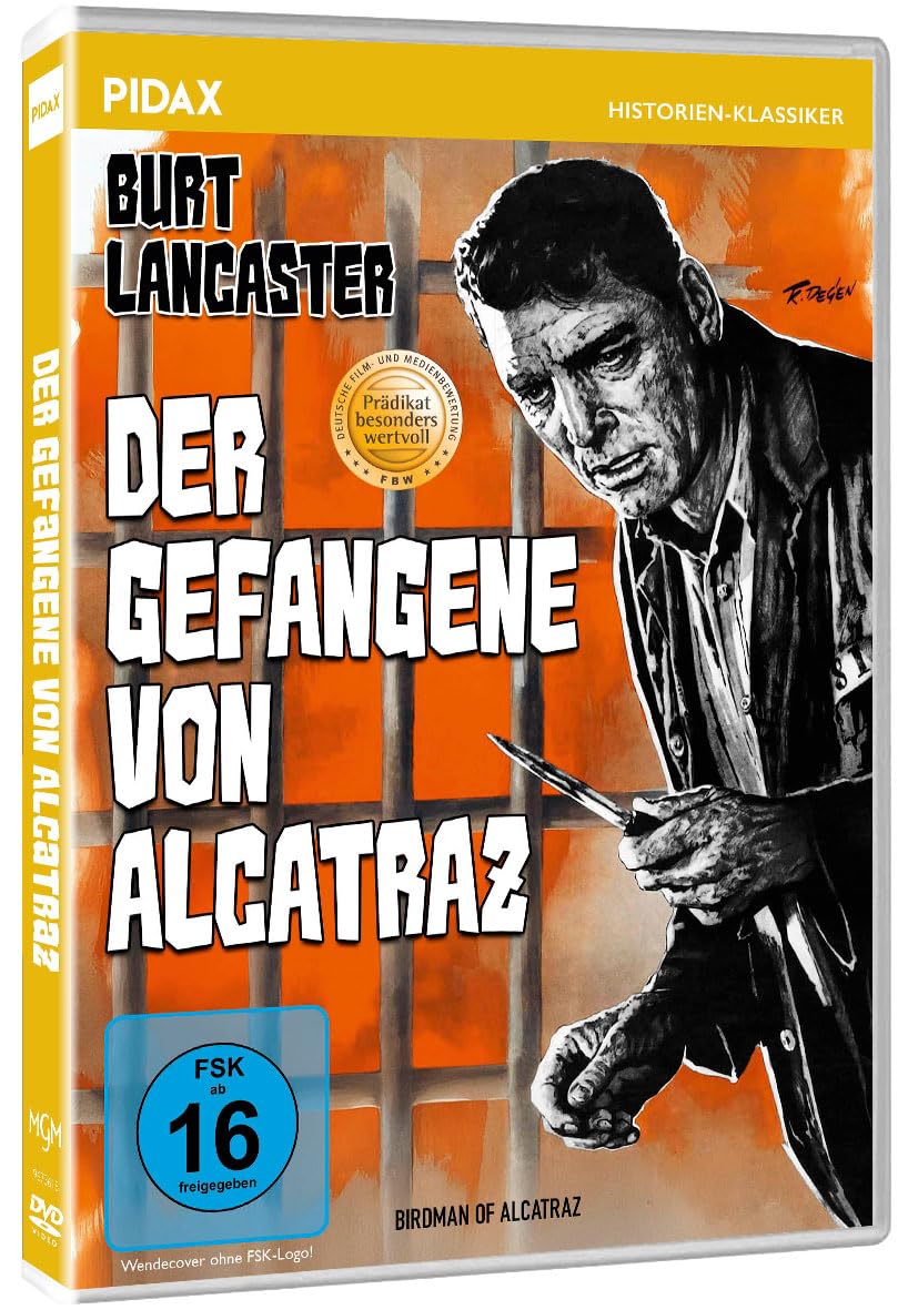 Der Gefangene von Alcatraz (Birdman of Alcatraz) / Mit dem Prädikat BESONDERS WERTVOLL ausgezeichneter Kultfilm mit Starbesetzung (Pidax Historien-Klassiker