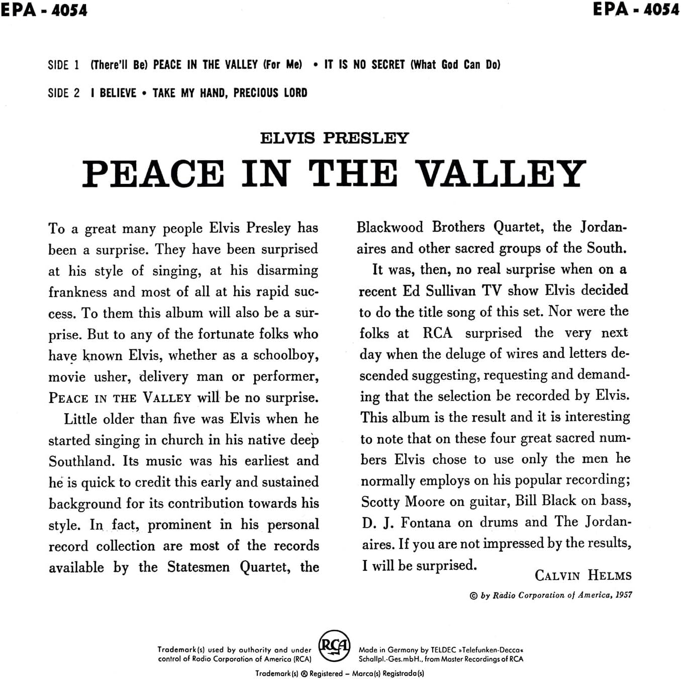 Peace in the Valley