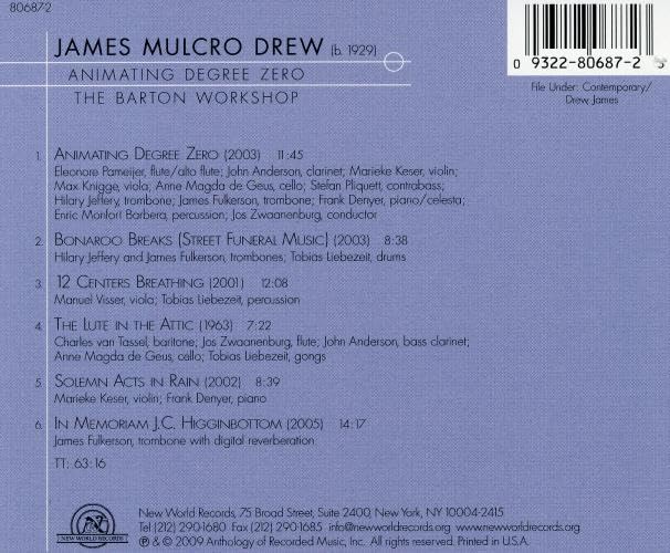 James Mulcro Drew: Animating Degree Zero