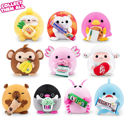 Snackles, Series 2, Lamb (Jelly Belly), Plush Toy, Medium (35 cm), Brown Box, (Lamb)