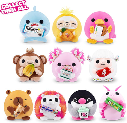 Snackles, Series 2, Platypus (Subway, Cookie), Plush Toy, Cuddly Squishy Comfort Plush with License Snack Brand Accessory, Medium (35 cm), Brown Box, (Platypus)