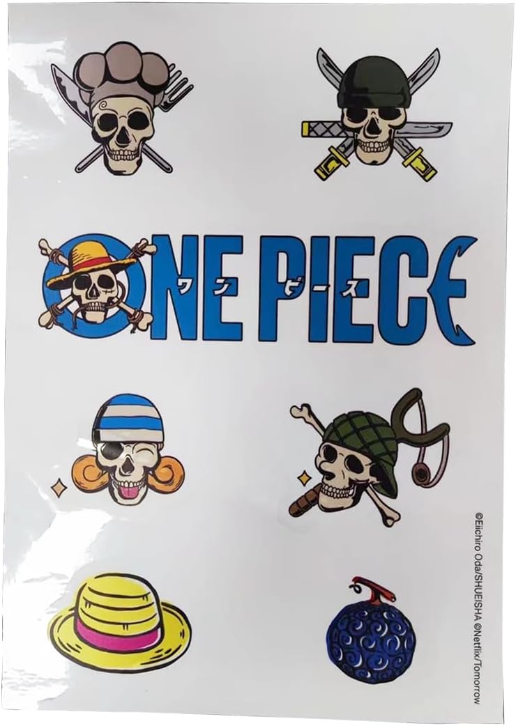 Neamedia Icons Netflix Chill Kit - One Piece Live Action, Official license, Comfort blanket, Collectible figurine, Stainless steel water bottle, Stickers board, idea for fans