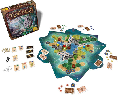 Zoch zum Spielen 601105152 Tobago Zoch 601105152-Tobago (New Edition) -Classic, Family Adults and Children, Group Game for 2-4 Players, from 10 Years, Multicoloured