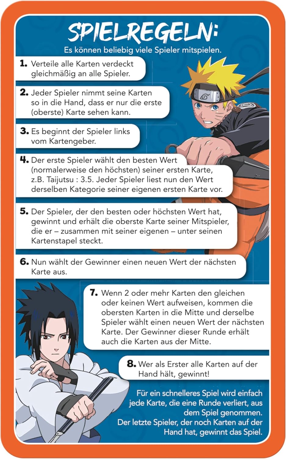 TOP TRUMPS WM04269-GER-6 Trumpfkartenspiel, Orange