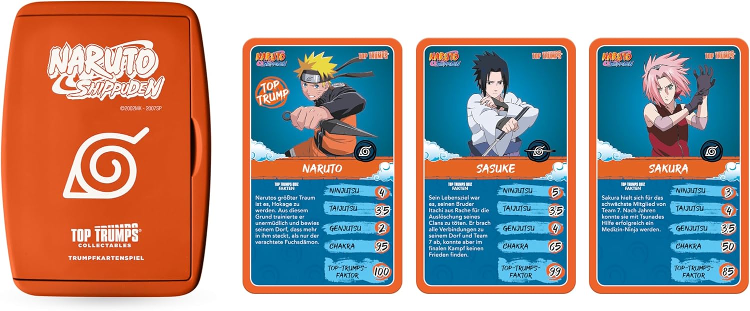 TOP TRUMPS WM04269-GER-6 Trumpfkartenspiel, Orange