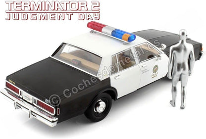 Greenlight- Terminator T-1000 Coches en Miniatura de colección, Color Negro/Blanco (19105