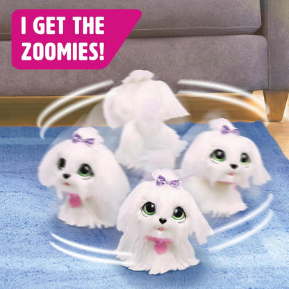 Just Play furReal GoGo Walkin Pup-hondje, interactief speelgoed, 22,9 cm grote, springende pluche puppy met geluidseffecten, kinderspeelgoed vanaf 4 jaar