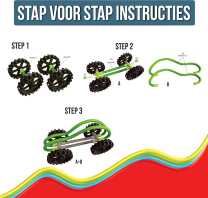 Spaghetteez antistress speelgoed voor kinderen vanaf 5 jaar, educatieve Montessori-knutselset voor jongens en meisjes, flexibele bouwstenen