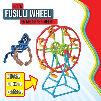 Spaghetteez antistress speelgoed voor kinderen vanaf 5 jaar, educatieve Montessori-knutselset voor jongens en meisjes, flexibele bouwstenen