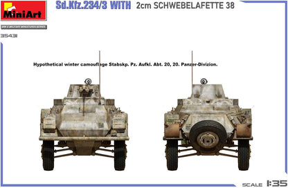 Miniart 1:35 - Sd.Kfz.234/3 w/ 2cm Schwebelafette 38