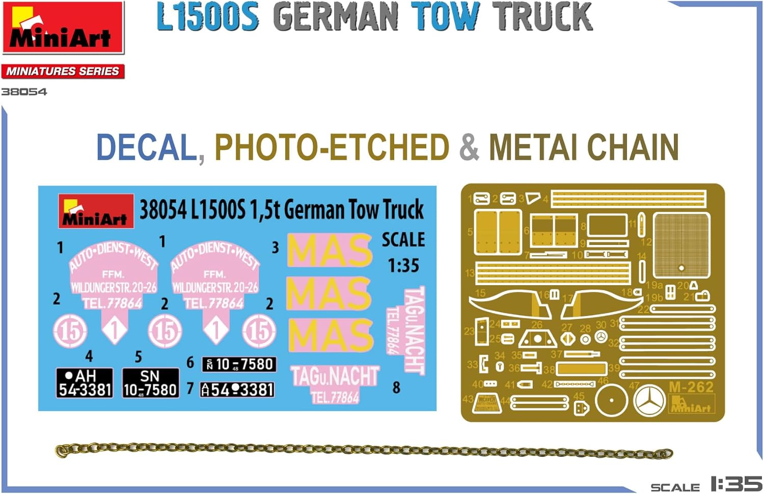 Miniart 38045 1:35 Camion L1500 - riproduzione fedele, modellismo, kit di plastica, artigianato, hobby, incollaggio, kit di modellismo, montaggio