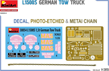Miniart 38045 1:35 Camion L1500 - riproduzione fedele, modellismo, kit di plastica, artigianato, hobby, incollaggio, kit di modellismo, montaggio