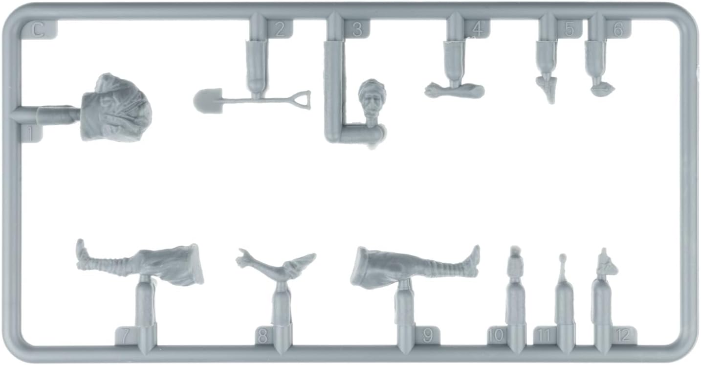 Miniart 49018 Set di figure in scala 1:48 piloti tedeschi/italiani (6) N.A. - riproduzione fedele, modellismo, kit in plastica, artigianato, hobby, incollaggio, model kit
