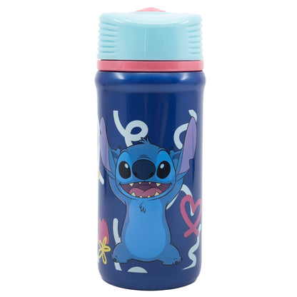 Stitch 390ml Plastic Water Bottle with Screw Cap