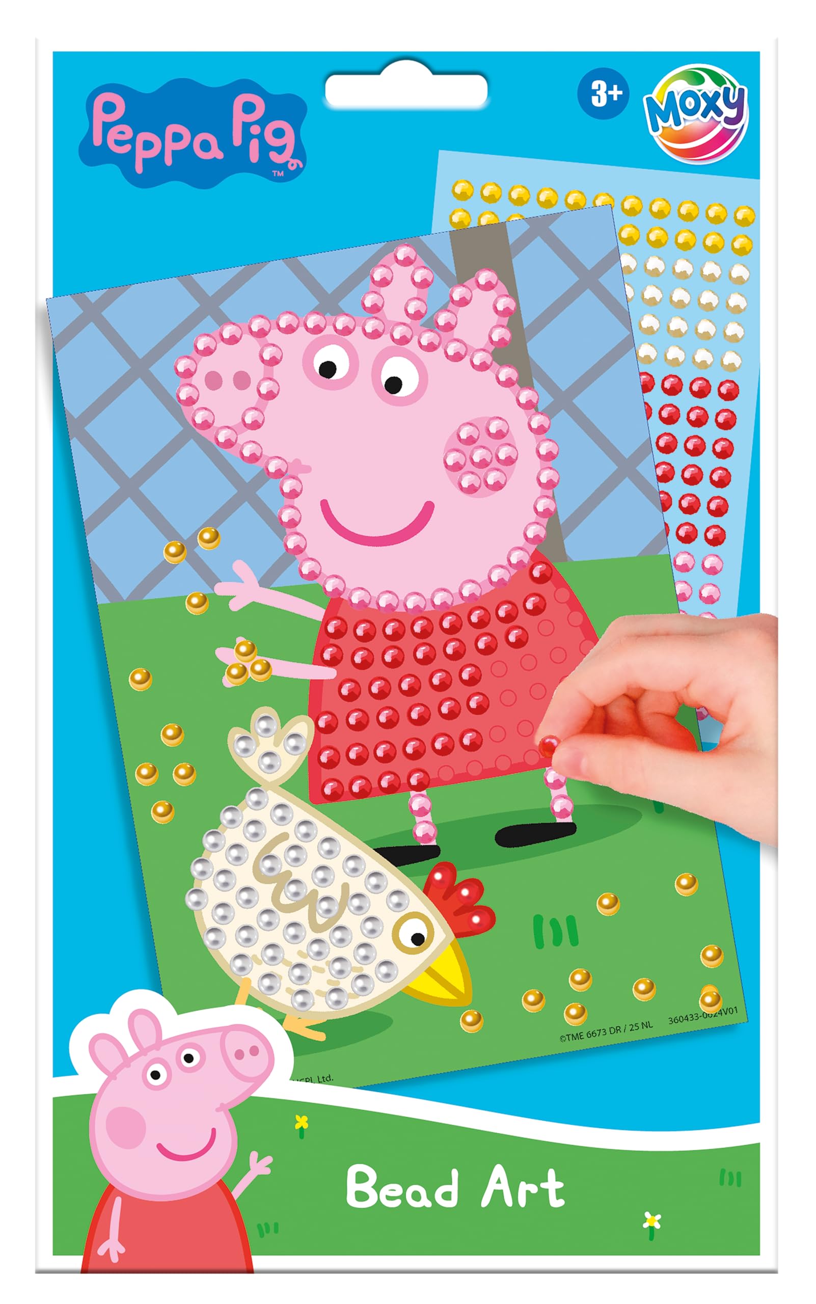 Totum Peppa Pig Bead Art Set, Creative Craft Kit, Ages 5+