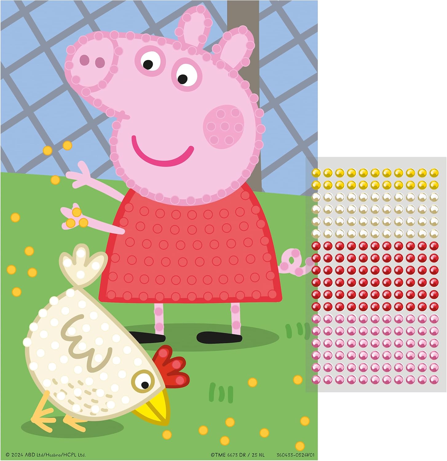 Totum Peppa Pig Bead Art Set, Creative Craft Kit, Ages 5+