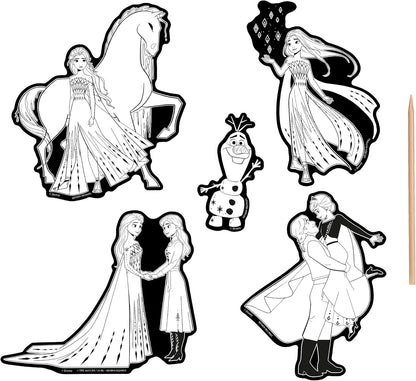Disney Frozen Scratch Art Stickers, Character Design Collection
