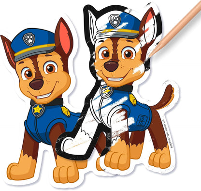 Paw Patrol Scratch Art Magnet Kit, Creative Activity Set with Scratching Tool, Children's Arts and Crafts