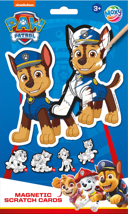 Paw Patrol Scratch Art Magnet Kit, Creative Activity Set with Scratching Tool, Children's Arts and Crafts