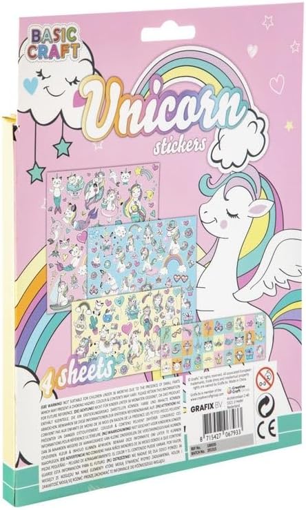 Creative Craft Group - Stickerset Eenhoorn 100st.