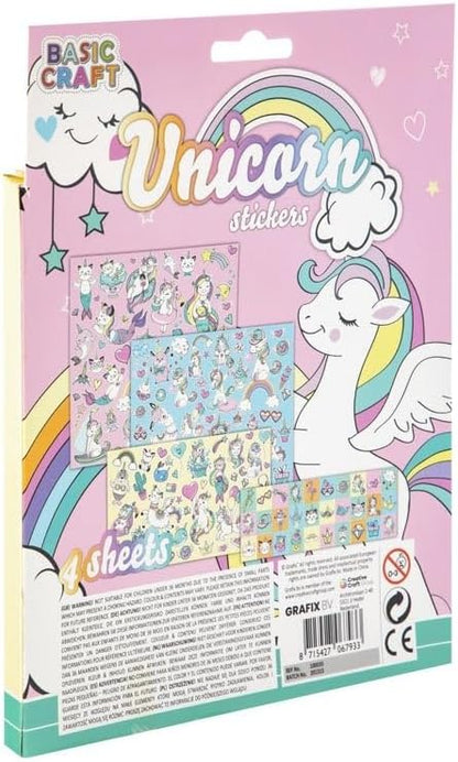 Creative Craft Group - Stickerset Eenhoorn 100st.