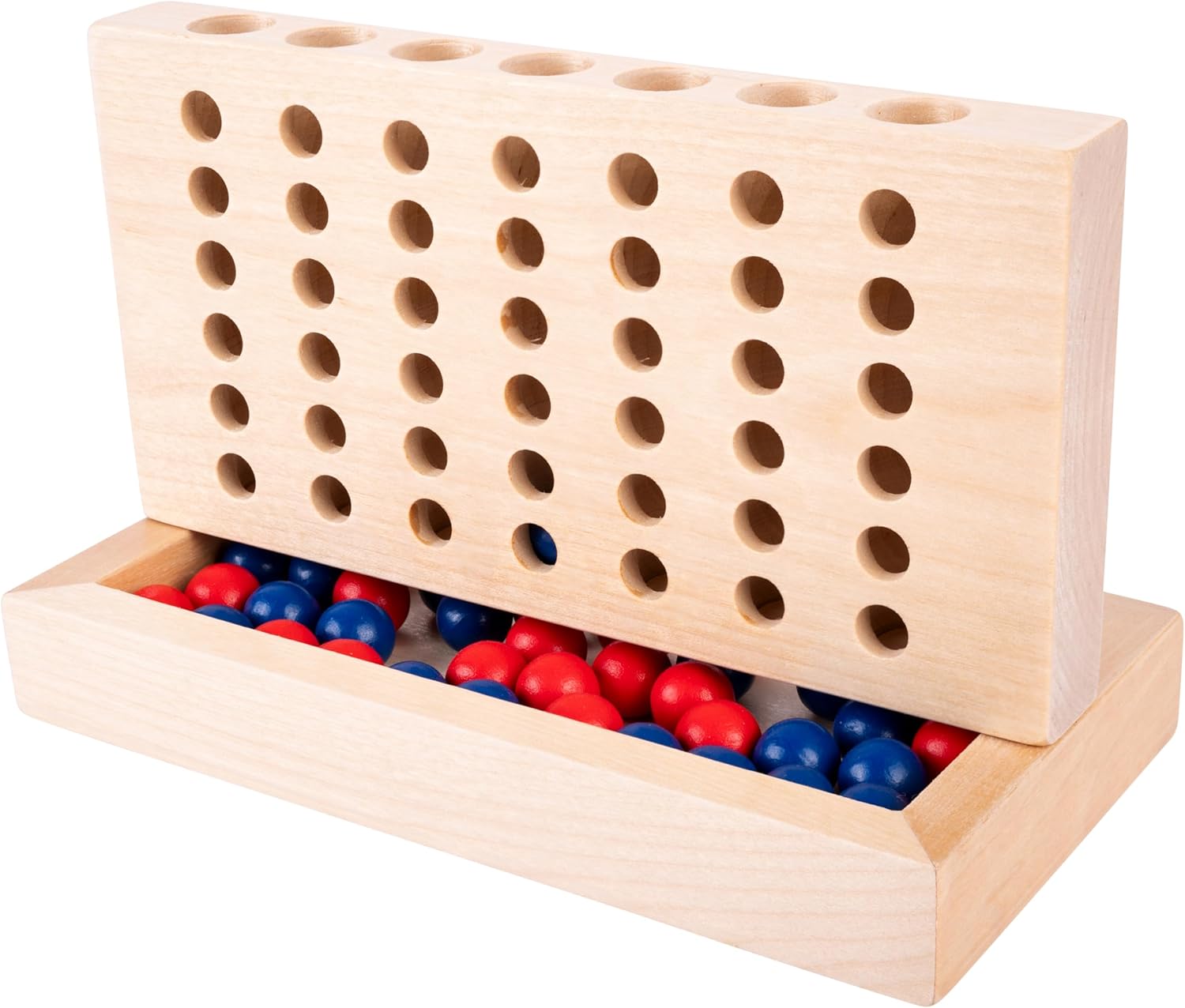 Houten Vier op een Rij-spel